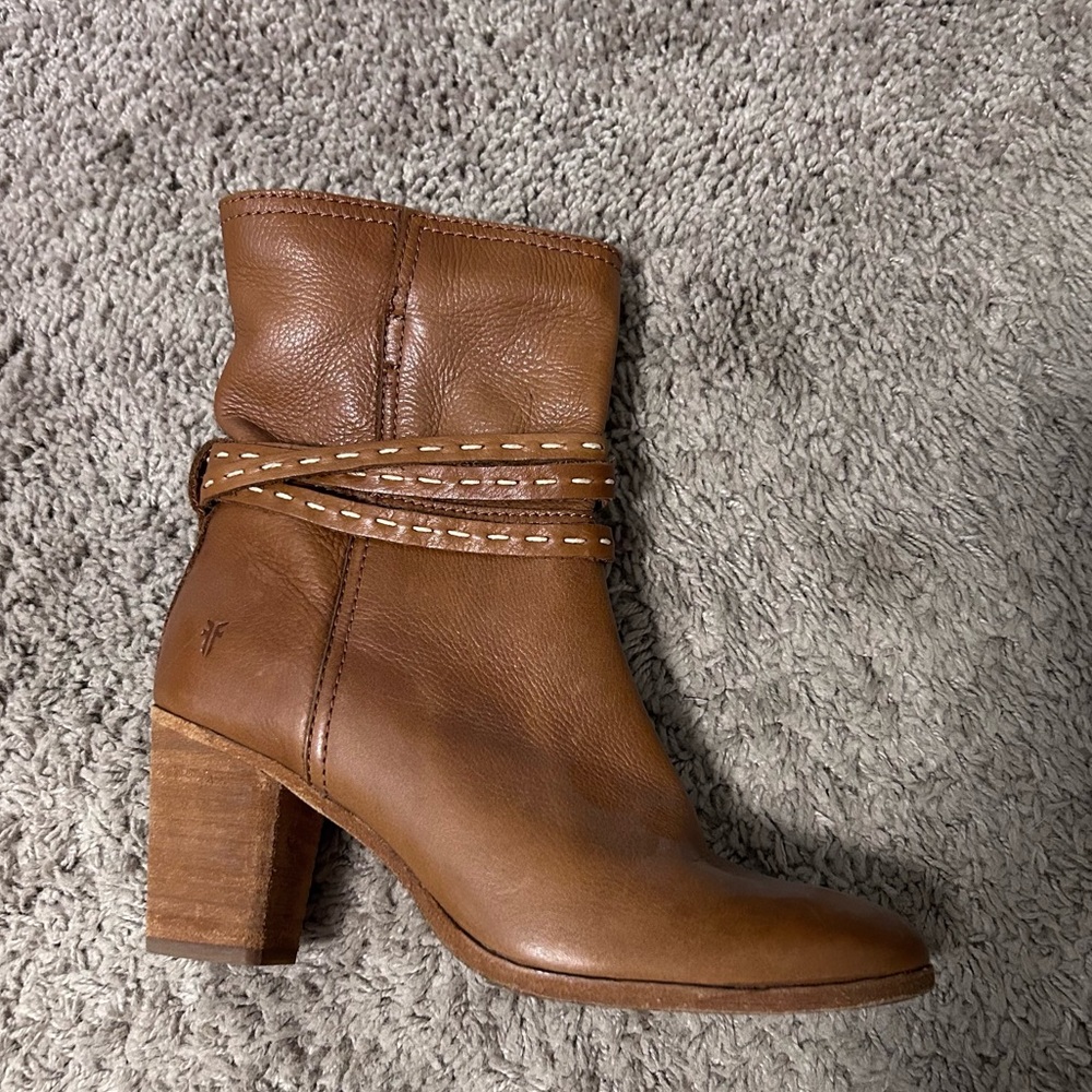 Frye brown leather booties excellent condition size 7 - Picture 4 of 11